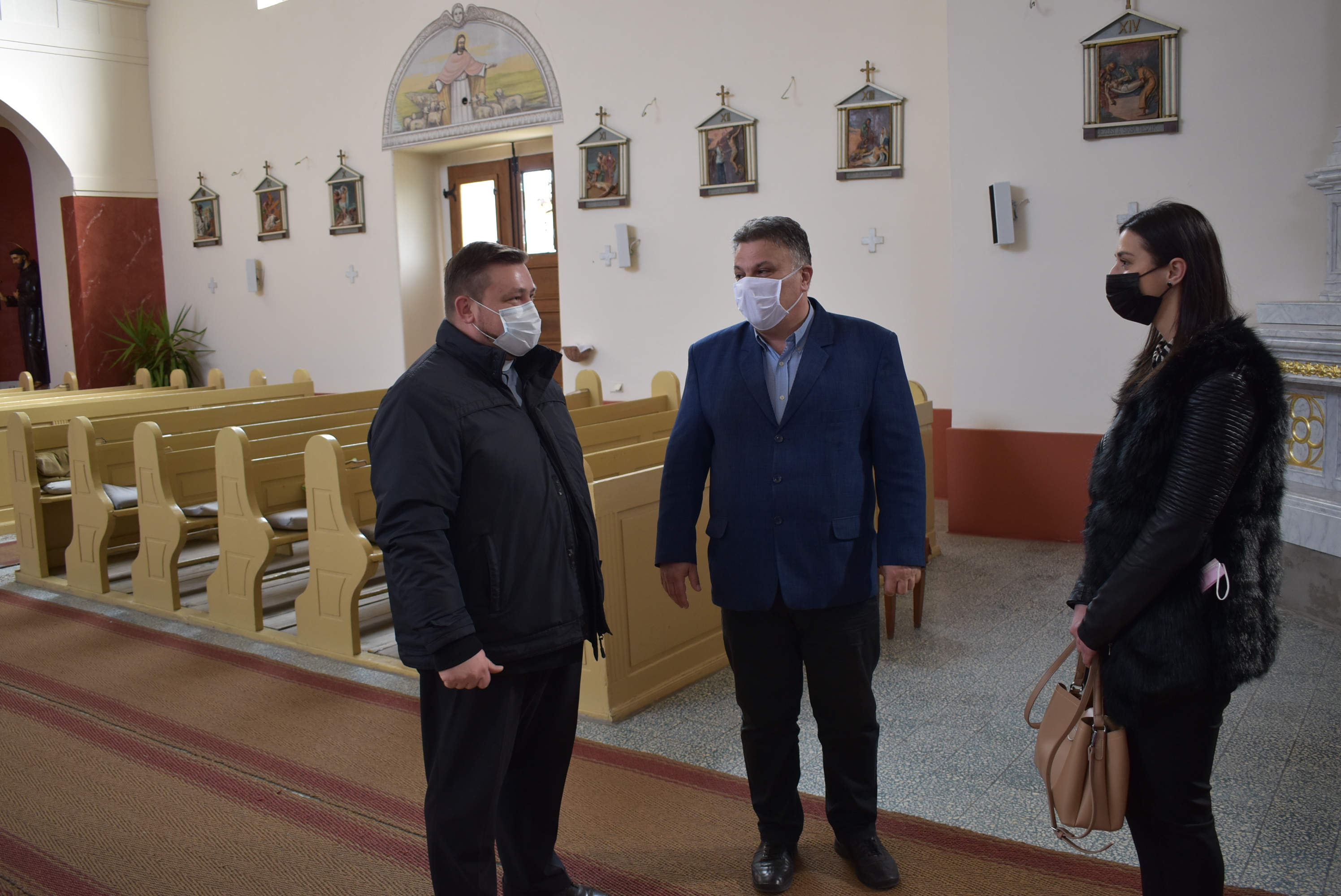 Председник општине посетио цркву Светог Ладислава у Богојеву