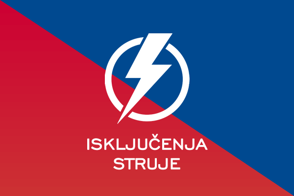 Najava isključenja struje za 20.09.2022. godine