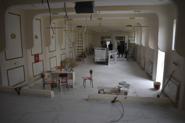 Обилазак радова на реконструкцији објекта културног центра у Оџацима